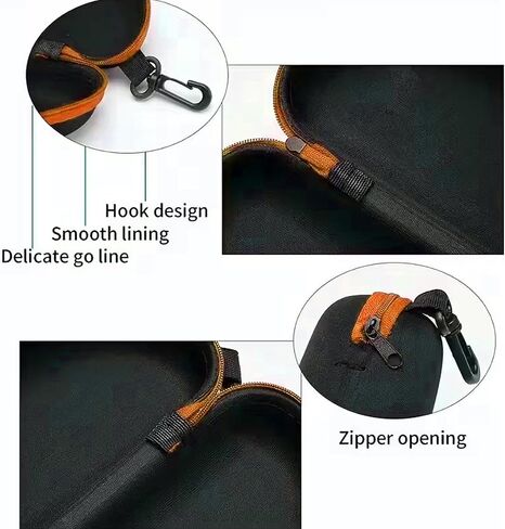 EVA Hard Shell Sunglasses Case with Oxford Cloth Cover - Shockproof Glasses Storage Pouch for Travel in Saudi Arabia