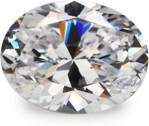5A Oval Shape 2x3-13x18mm Loose Cubic Zirconia Bulk White Color CZ Stone For Jewelry Making in Saudi Arabia