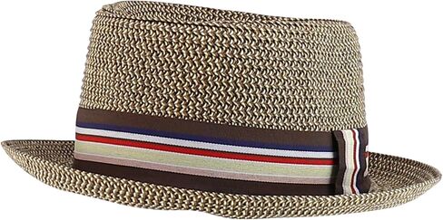 Trendy Apparel Shop Youth Size Kid's 100% Paper Braid Pork Pie Fedora Hat in Saudi Arabia