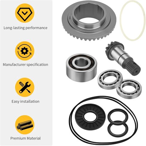 M MATI Front Differential Ring & Pinion Gear Set w/Bearing Oil Seal For Polaris RZR 570 800 900 Ranger 570 900 Crew 1000 Diese-l Sportsman ACE 325 570 1000 2011-2025 3235441 3239381 3235174 3236682 in Saudi Arabia