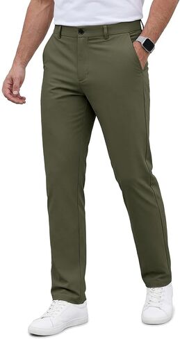 Lion Nardo Stretch Mens Golf Pants Slim Fit Dress Pants for Men Casual Men's Pants Lightweight Men's Golf Pants with Pockets in Kuwait