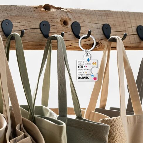 شكرًا لك هدايا تقدير لزملاء العمل والموظفين والمعلمين والمدربين والمراهقين المتطوعين، هدايا الصداقة لأفضل الأصدقاء، كل قطعة مهمة من قطعة اللغز سلاسل المفاتيح المعدنية in Kuwait