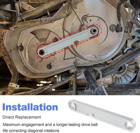 ناقل الحركة العمود المرفقي CVT محرك أساسي ثانوي أداة محاذاة عمود القابض لبولاريس RZR XP 1000، XP 4 1000 2014-2023 فضي in Saudi Arabia