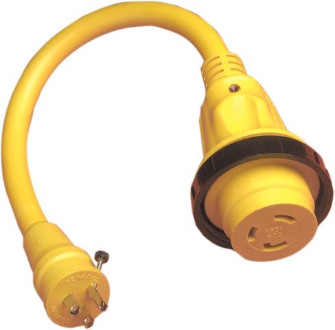 Marinco 117A Pigtail Adapter - 50A Female to 30A Male in Saudi Arabia