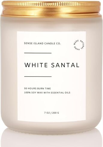 SENSE ISLAND Cashmere Vanilla Scented Candle for Home Scented 50+ Hrs Highly Scented Creamy Vanilla Velvet Cashmere | 100% Natural Soy Candle Gifts for Women Vanilla Candles for Cozy Holiday in Saudi Arabia