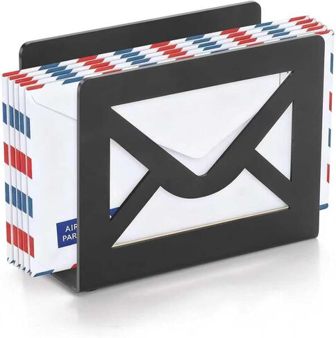 حامل رسائل سطح المكتب، حامل بريد معدني لسطح المكتب مع تصميم مظروف مقصوص، فارز منظم الرسائل للمكتب، مغلف المكتب ورف تخزين المستندات in Kuwait