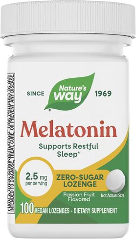 Nature's Way Melatonin Lozenge, Sleep Support*, 2.5 mg, 100 Vegan Lozenges in Saudi Arabia