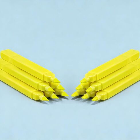 كونكيت - أقلام تحديد الكتاب المقدس الجمالية بدون نزيف، ألوان متنوعة، أقلام تحديد باستيل لطيفة، 12 قطعة برأس إزميل (أصفر) in Kuwait