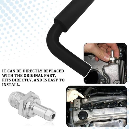 PCV Valve Hose Replacement for Toyota PCV Valve and Hose Kit for Camry, Highlander, Scion xb, Rav4, Solara, Corolla, Matrix; Lexus HS250h TC XB (2.4L 4CYL) Automotive 12204-28020 12262-28021 in Saudi Arabia