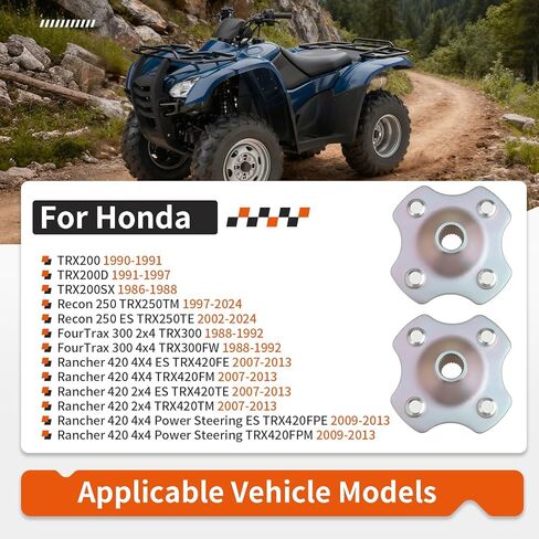 2 قطعة محور عجلات خلفي لهوندا ريكون فورتراكس 250 300 420 TRX200 TRX420 1990-2013 42410-HF1-A00 in Saudi Arabia