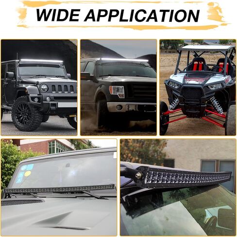 40 Inch Curved LED Light Bar, Niking Auto Super Slim 360W Off Road Dual Row LED Driving Light Spot Flood Combo Work Light Roof Bumper Bar for Trucks UTV ATV SUV RZR Wrangler JK JL Boat in Saudi Arabia