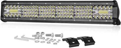 40 Inch Curved LED Light Bar, Niking Auto Super Slim 360W Off Road Dual Row LED Driving Light Spot Flood Combo Work Light Roof Bumper Bar for Trucks UTV ATV SUV RZR Wrangler JK JL Boat in Saudi Arabia