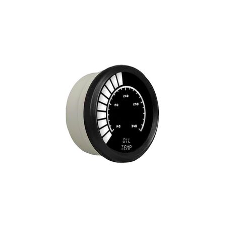 مقياس رسم بياني تناظري LED - 2 1/16 بوصة | 160-340 درجة فهرنهايت | إطار أسود | يتضمن مستشعر B9108W in Kuwait