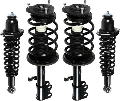 Front & Rear Struts Shock Absorbers Coil Spring Assembly Fit for 2003-2008 Toyota Corolla Replacement 172115 172114 171373L 171373R (Set of 4) in Saudi Arabia