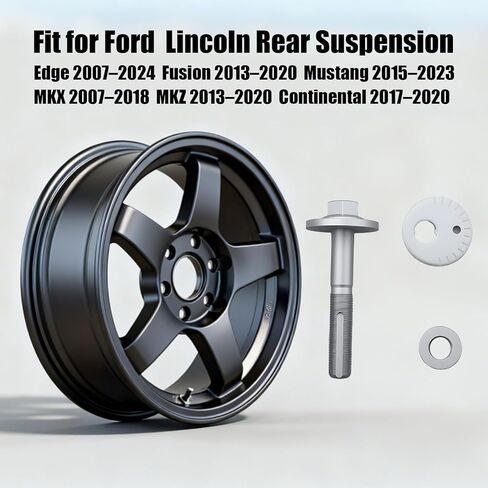 DG9Z-5K978-A طقم مسمار غريب الأطوار لتعديل الحدبة الخلفية يناسب لينكولن MKX MKZ Continental 2007-2020 Ford Edge Fusion Mustang 2007-2024، استبدال 7T4Z-5K751-A W716343-S440 2 Pack in Kuwait