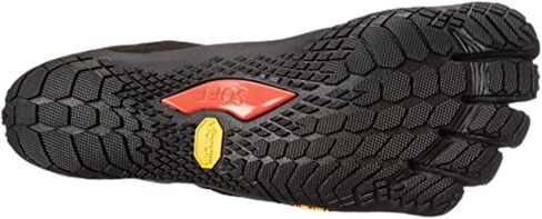Vibram للرجال FiveFingers Trek Ascent | حذاء Barefoot مناسب لجميع التضاريس للمشي لمسافات طويلة والمسارات الخفيفة، أسود، 42 EU / 9-9.5 US in Saudi Arabia