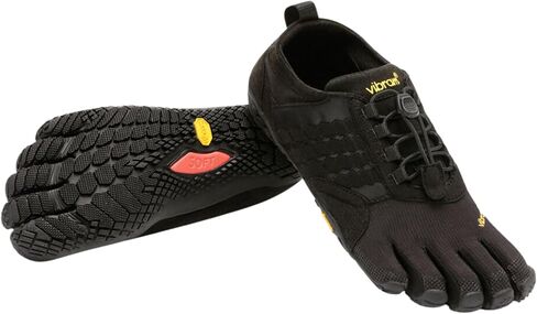 Vibram للرجال FiveFingers Trek Ascent | حذاء Barefoot مناسب لجميع التضاريس للمشي لمسافات طويلة والمسارات الخفيفة، أسود، 42 EU / 9-9.5 US in Saudi Arabia