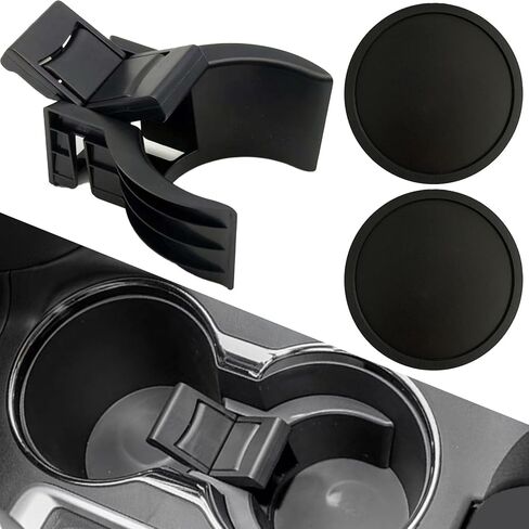 مقسم إدخال حامل الأكواب من Newace - متوافق مع Highlander 2014-2019، ترقية وحدة التحكم المركزية تحل محل جزء OEM #55618-0E200-C0 بما في ذلك قاعدة أكواب السيارة in Kuwait