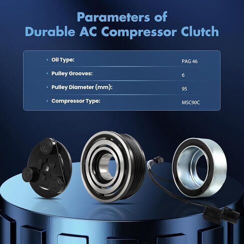 ECCPP A/C قابض الضاغط 2001-2005 لدودج لستراتوس 2.7L 3.0L 2000-2005 لميتسوبيشي إكليبس 2.4L 3.0L قابض تيار متردد للتبريد السريع in Kuwait