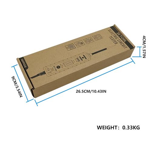 مجموعة اختبار مسبار دائرة الطاقة بشاشة LED رقمية 6-24 فولت من ZKTOOL، جهاز اختبار النظام الكهربائي للسيارات، جهاز اختبار دائرة السيارة، جهاز اختبار الدائرة القصيرة/الجهد الكهربي، تحديد القطبية، ضوء اختبار، مع صندوق التعبئة والتغليف in Kuwait