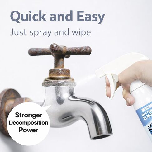 مذيب الصدأ مزيل مسحوق الحديد | مزيل التآكل شديد التحمل للأدوات المعدنية والسيارات والدراجات والشوايات والمسامير والأسلحة النارية والمزيد | 120 مل (علبة+مزيل صدأ 120مل+فوطة 15*20) in Kuwait