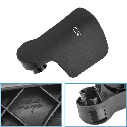 مقبض تحرير غطاء محرك السيارة متوافق مع A5 لـ S5 كوبيه لـ Sportback 2012 2013 2014 2015 2016 8T1823533A غطاء محرك السيارة مقبض تحرير غطاء المحرك مفتاح قفل المحرك in Kuwait