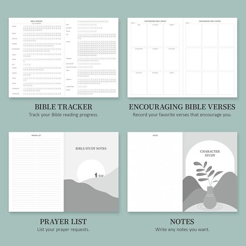 مجلة دراسة الكتاب المقدس للنساء والرجال، دفتر ملاحظات الكنيسة للصلاة، دفتر الكتاب المقدس لتدوين الملاحظات، دليل دراسة الكتاب المقدس/اللوازم/الهدايا/الإكسسوارات، 5.8 بوصة × 8.3 بوصة، وردي فاتح in Kuwait