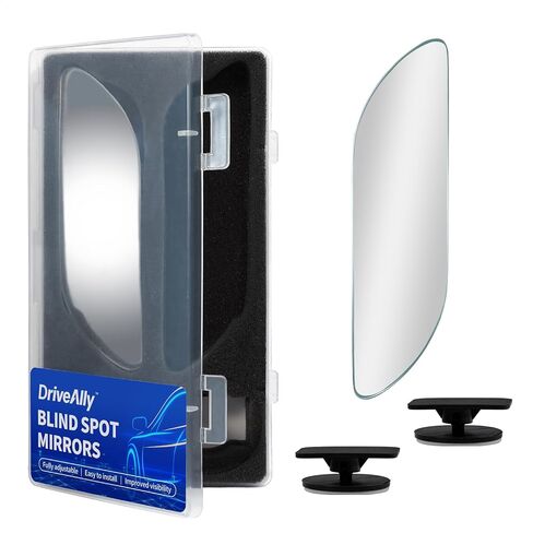 2 PCS Car Blind Spot Mirror, HD Frameless Convex Glass Angle Adjustable, Self-adhesive Back Auxiliary Reverse Mirror Wide Angle Side Mirrors Universal Car Exterior Accessories (Extended) in Saudi Arabia