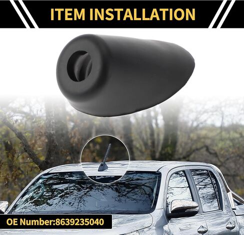هوائي قاعدة جروميت زخرفة لتويوتا 4Runner 2010-2014 هوائي زخرفة المطاط محول قاعدة رقم 8639235040 دليل هوائي الراديو جبل الحافة توبر in Saudi Arabia