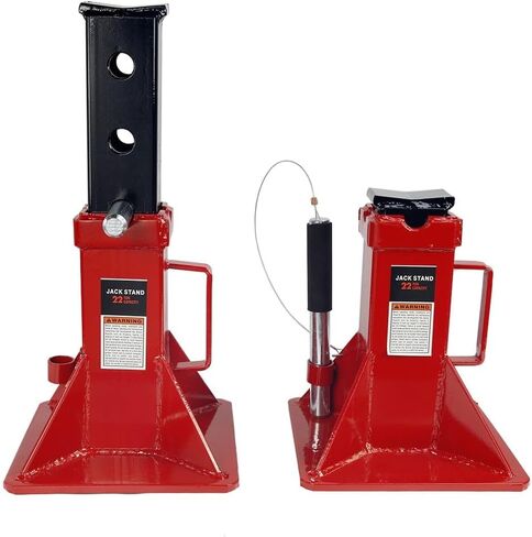 Stark USA 22-Ton Capacity Jack Stands Pin Style Lock for Supporting Trucks Trailers Car, Automotive Jack Support, Adjustable Height, Set of 2 (Pair) in Saudi Arabia