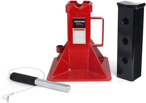 Stark USA 22-Ton Automotive Jack Stands for Garages, Repair Shops, and DIY, Pin Style, V-Shaped Saddle, 44,000 LBS Adjustable Height, 4-Pieces Set in Saudi Arabia