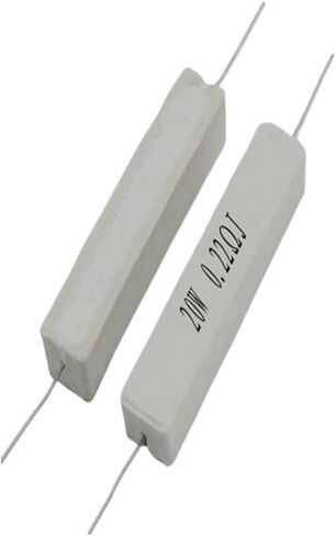 10Pcs 20W 5% Cement Resistor Power Resistance 0.1~10K 1R 2R 3R 4R 5R 6.8R 8R 0.1R 4.7R 330R 510R 68R 10R 100 1K 1.5K 2K 10K ohm(510R) in Saudi Arabia