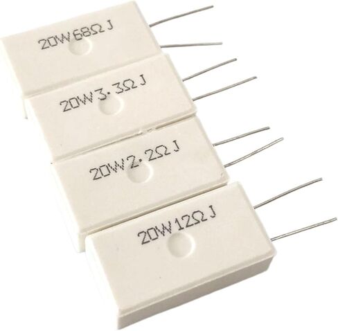 10 قطعة RX27-20W SQM المقاوم الاسمنت العمودي المقاومة 0.33R 0.5R 1R 2.2R 3R 4.7R 5R 6.8R 8R 10R 12R 15R 20R 22R 30R 33R 39R 4 (200R) in Saudi Arabia