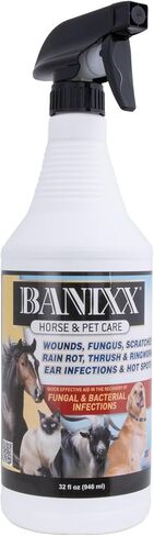 BANIXX Dog/Cat Ear Infection, Hot Spot & Ringworm Treatment, Itchy Skin Relief & Ear Cleaner-2oz in Saudi Arabia