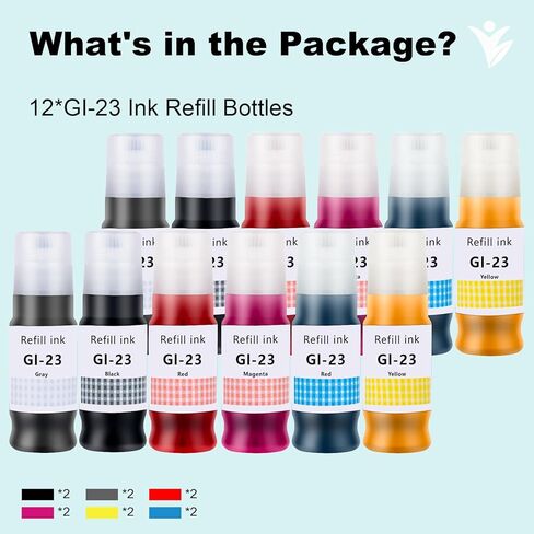 مجموعة زجاجات إعادة تعبئة الحبر 552 عبوة بديلة لحبر إعادة تعبئة 552 T552 (ليس حبر التسامي) للطابعة ET-8500 ET-8550 (6 عبوات، 1 أسود، 1 صورة سوداء، 1 سماوي، 1 أرجواني، 1 أصفر، 1 رمادي) in Kuwait