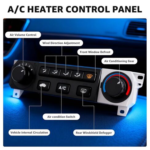 وحدة التحكم في المناخ لسخان مكيف الهواء، استبدال # 599-268، 79600-S84-A01ZA، متوافق مع 1998-2000 Honda Accord 1998-2004 Honda Odyssey in Kuwait
