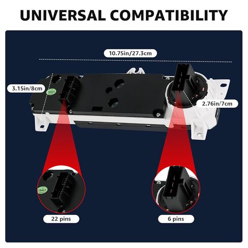 وحدة التحكم في المناخ لسخان مكيف الهواء، استبدال # 599-268، 79600-S84-A01ZA، متوافق مع 1998-2000 Honda Accord 1998-2004 Honda Odyssey in Kuwait