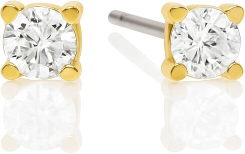 Tini Lux | Hypoallergenic Earrings | Titanium Priya Heart Studs | Gold | Titanium Stud Earrings for Women | Earrings Studs, Sensitive Ears, Trendy Womens Earring Set in Saudi Arabia