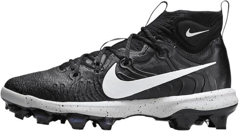 Nike Alpha Huarache NXT MCS Men's Baseball Cleats (DJ6519-002, Black/Dark Smoke Grey/White) Size 11 in Saudi Arabia