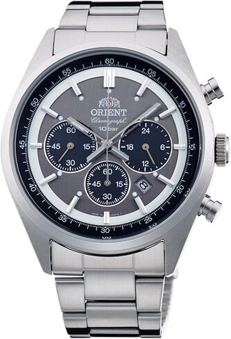 Orient Sporty Neo 70's Neo Seventees Solar Panda Wristwatch, Dark Gray in Saudi Arabia