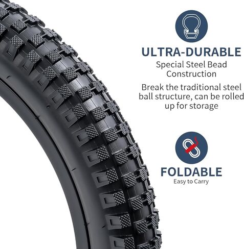 YUNSCM 16" Bike Tires 16X2.40/64-305 60TPI and 16" Bike Tubes Schrader Valve Compatible with 16 x 2.30 16 x 2.35 16 x 2.4 Bike Bicycle Tires and Tubes in Saudi Arabia