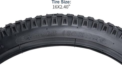 YUNSCM 16" Bike Tires 16X2.40/64-305 60TPI and 16" Bike Tubes Schrader Valve Compatible with 16 x 2.30 16 x 2.35 16 x 2.4 Bike Bicycle Tires and Tubes in Saudi Arabia