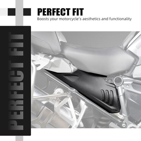 NICECNC Rear Frame Side Panel Guards Covers Compatible with BMW R1250GS 2018-2023 2019 2020 2021 2022, R1200GS 2013-2018, Side Frame Panel Set Protector, Black in Saudi Arabia
