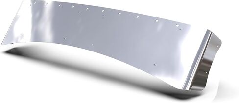 RealTruck RoadWorks | Aero Visor with (10) 0.75" Light Holes for T680, T880, and W990 Trucks with Standup Sleeper | 49046-12 in Saudi Arabia