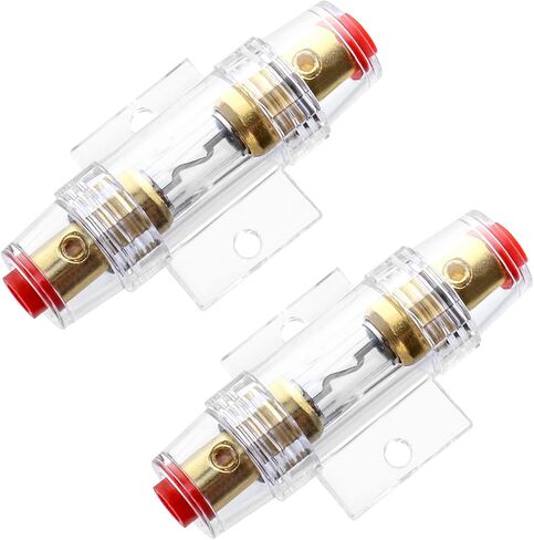 QWORK 4-8 AWG In-line Fuse Holder with 60A AGU Fuses - 2 Pack Waterproof Inline Fuse Holder in Saudi Arabia