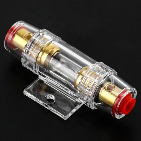 QWORK 4-8 AWG In-line Fuse Holder with 60A AGU Fuses - 2 Pack Waterproof Inline Fuse Holder in Saudi Arabia