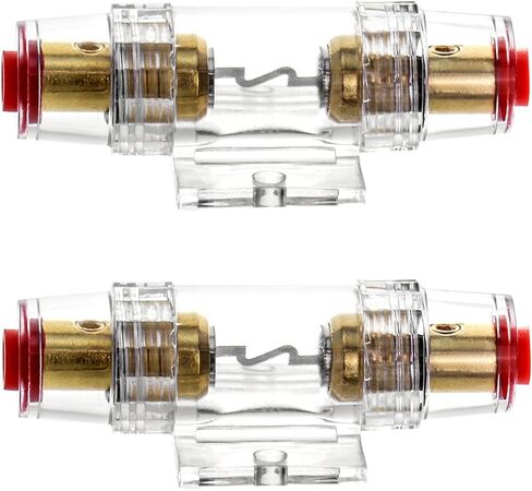 QWORK 4-8 AWG In-line Fuse Holder with 60A AGU Fuses - 2 Pack Waterproof Inline Fuse Holder in Saudi Arabia