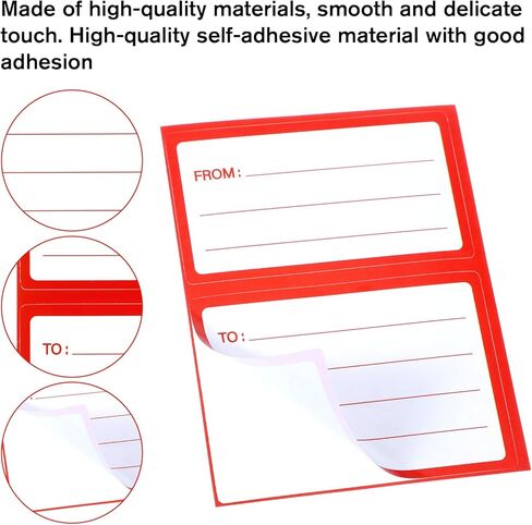 150 Pcs to from Return Address Mailing Labels, Self-Adhesive to/from Address Mailing Labels, 4.5x3.5 Inch Blank Mail Shipping Label Postage Guaranteed Stickers for Package Boxes in Saudi Arabia