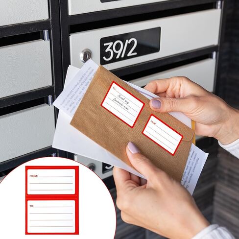 150 Pcs to from Return Address Mailing Labels, Self-Adhesive to/from Address Mailing Labels, 4.5x3.5 Inch Blank Mail Shipping Label Postage Guaranteed Stickers for Package Boxes in Saudi Arabia