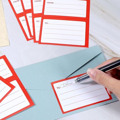 150 Pcs to from Return Address Mailing Labels, Self-Adhesive to/from Address Mailing Labels, 4.5x3.5 Inch Blank Mail Shipping Label Postage Guaranteed Stickers for Package Boxes in Saudi Arabia